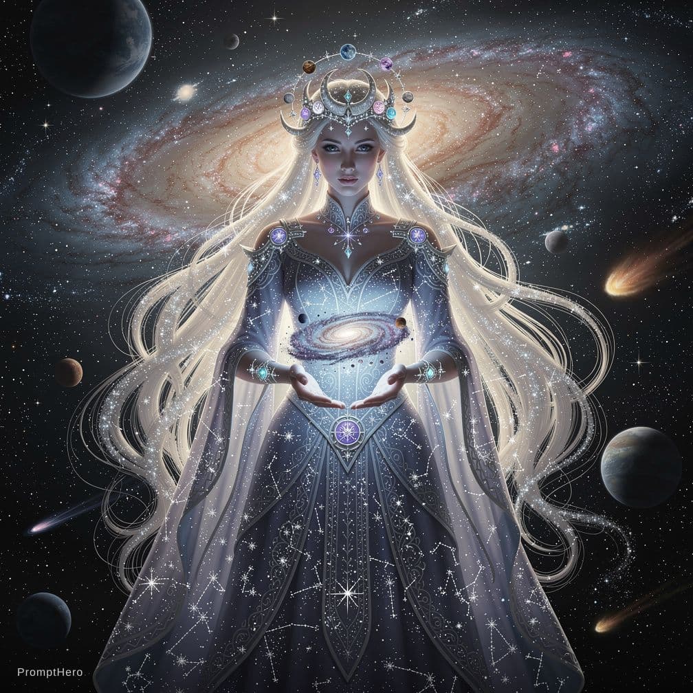 AI generated: the queen of the stars --s 750 --v 6.0