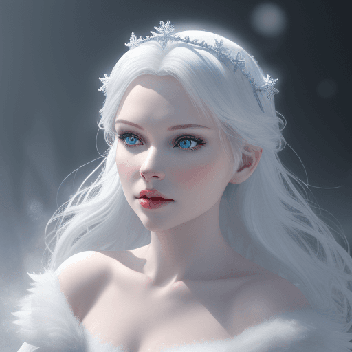 AI generated: snow white, iceberg,white wolf, snowflake, (((masterpiece:1 0))), (hyperrealism:1 5), High Detail RA...