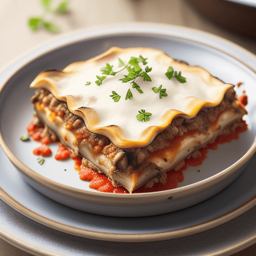 AI generated: Moussaka is a lasagna-style dish traditionally based with sautéed eggplant or potatoes and then laye...