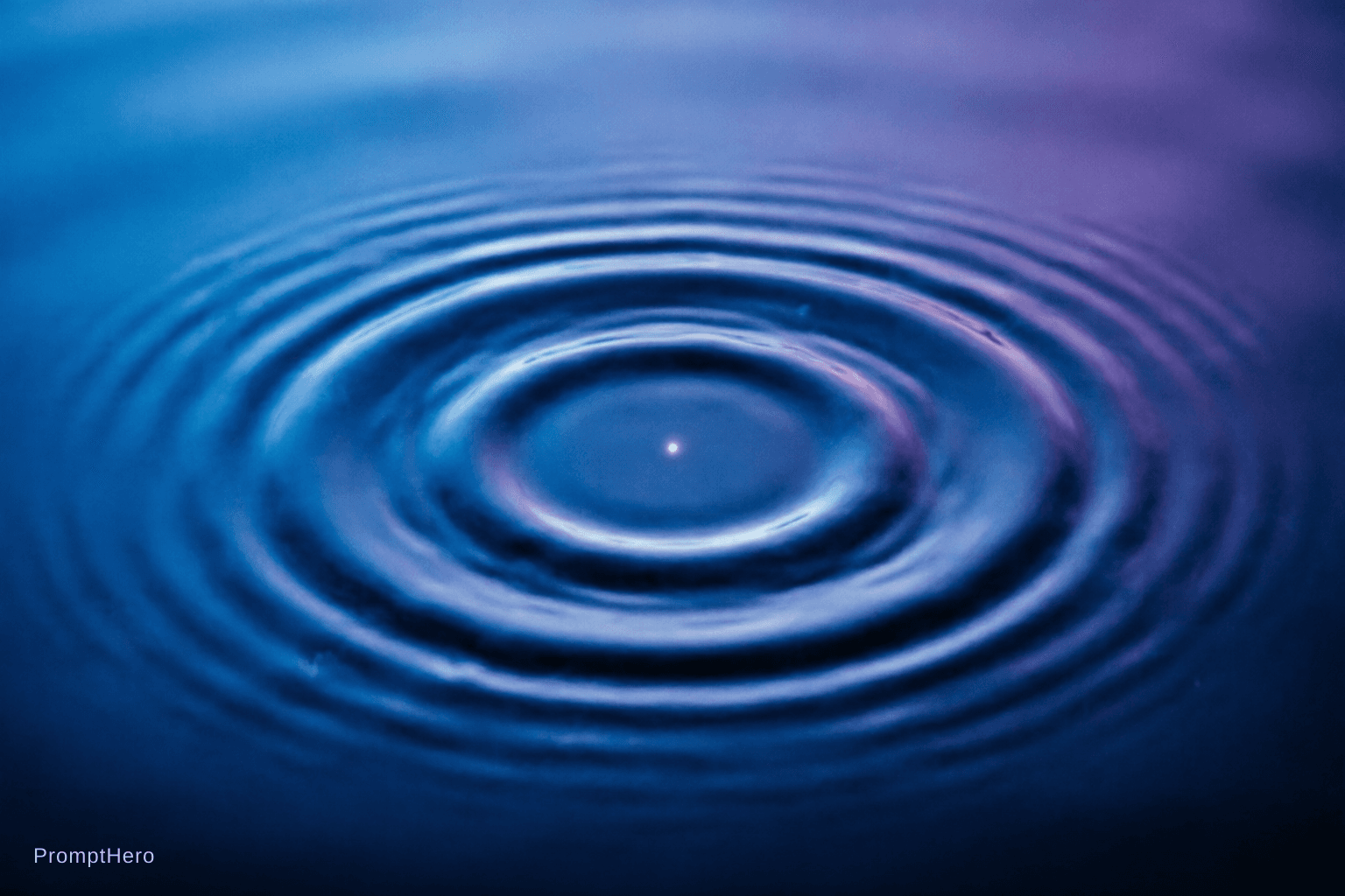 AI generated: No figure. No face. No human shape. Only a deep, endless blue — not a color, but a presence. Faint v...