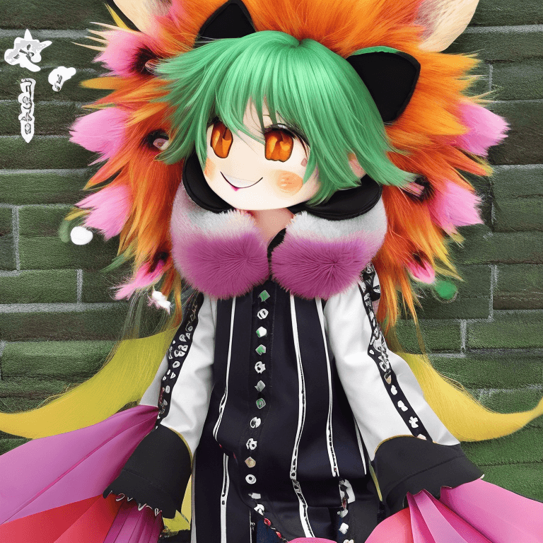 AI generated: masterpiece, best quality, 1boy,  animal ear fluff, male focus, orange hair, pink coat, fox ears, bl...