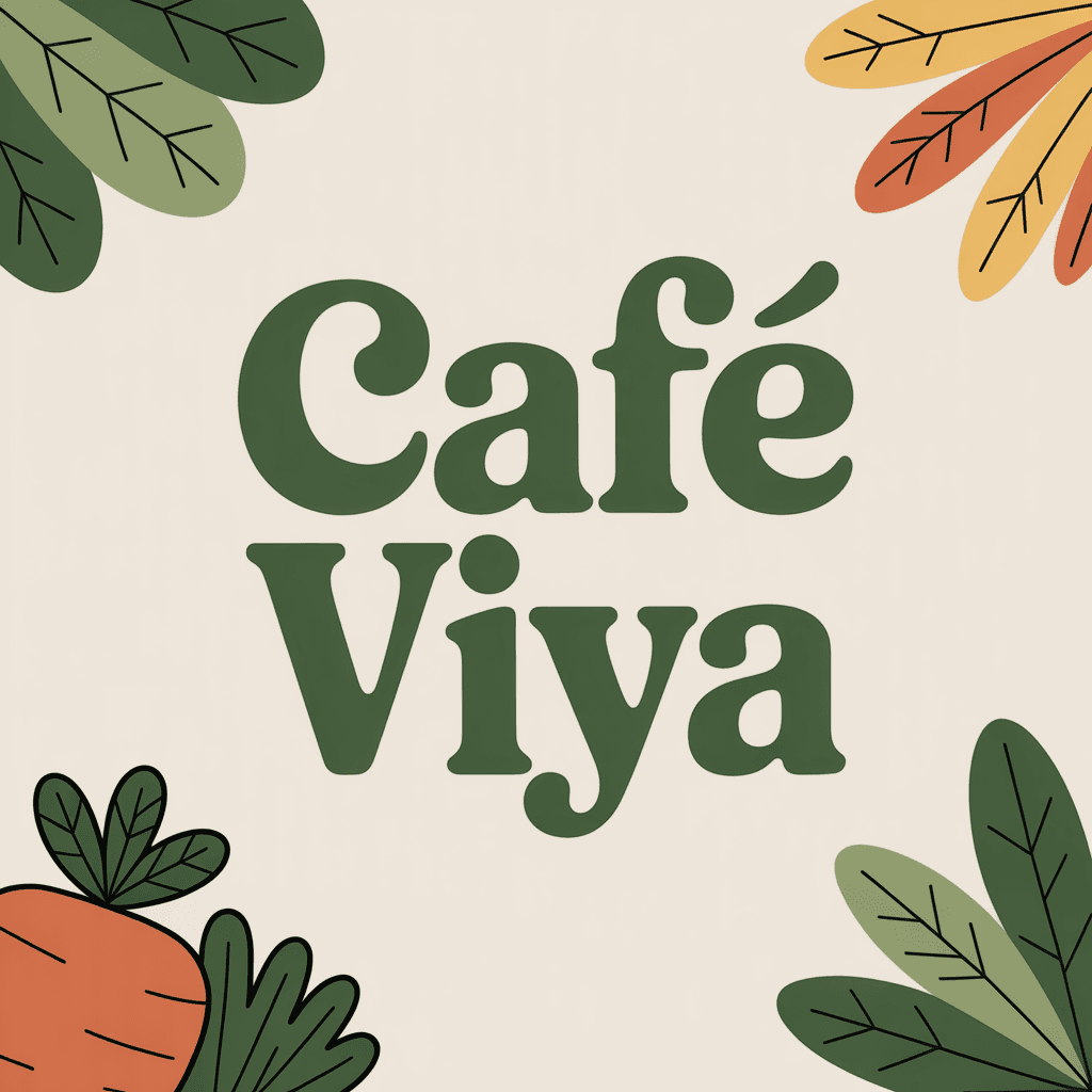 AI generated: Create a banner for a generic cafe. The name of the cafe is "Cafe VIYA". The colour and decor is as ...