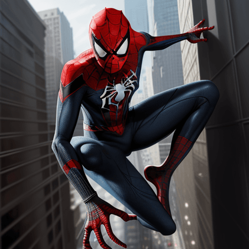 AI generated: spider man, Miles Morales, comics art, render, high detai --ar 9:16