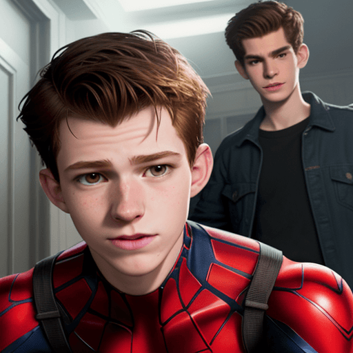 AI generated: Hyper realistic tom holland fucking andrew garfield