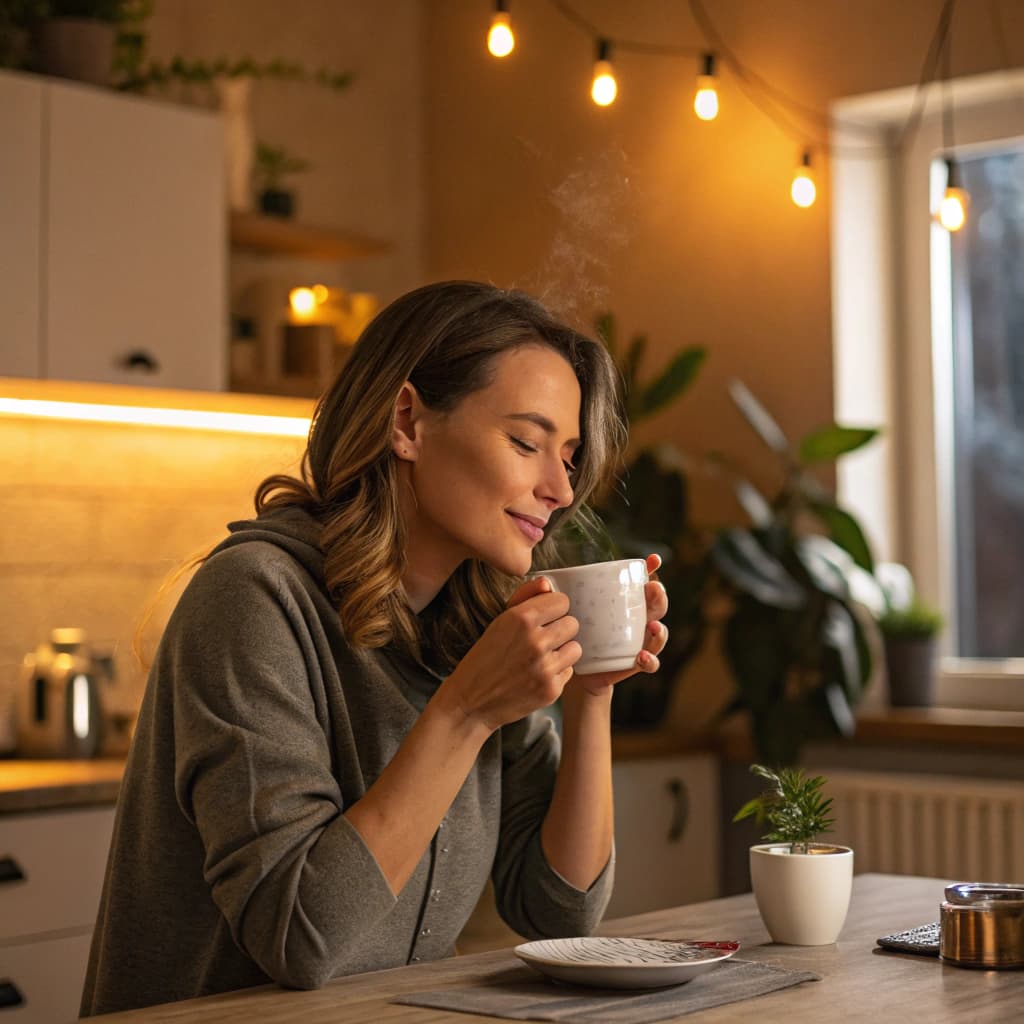 AI generated: woman and coffee