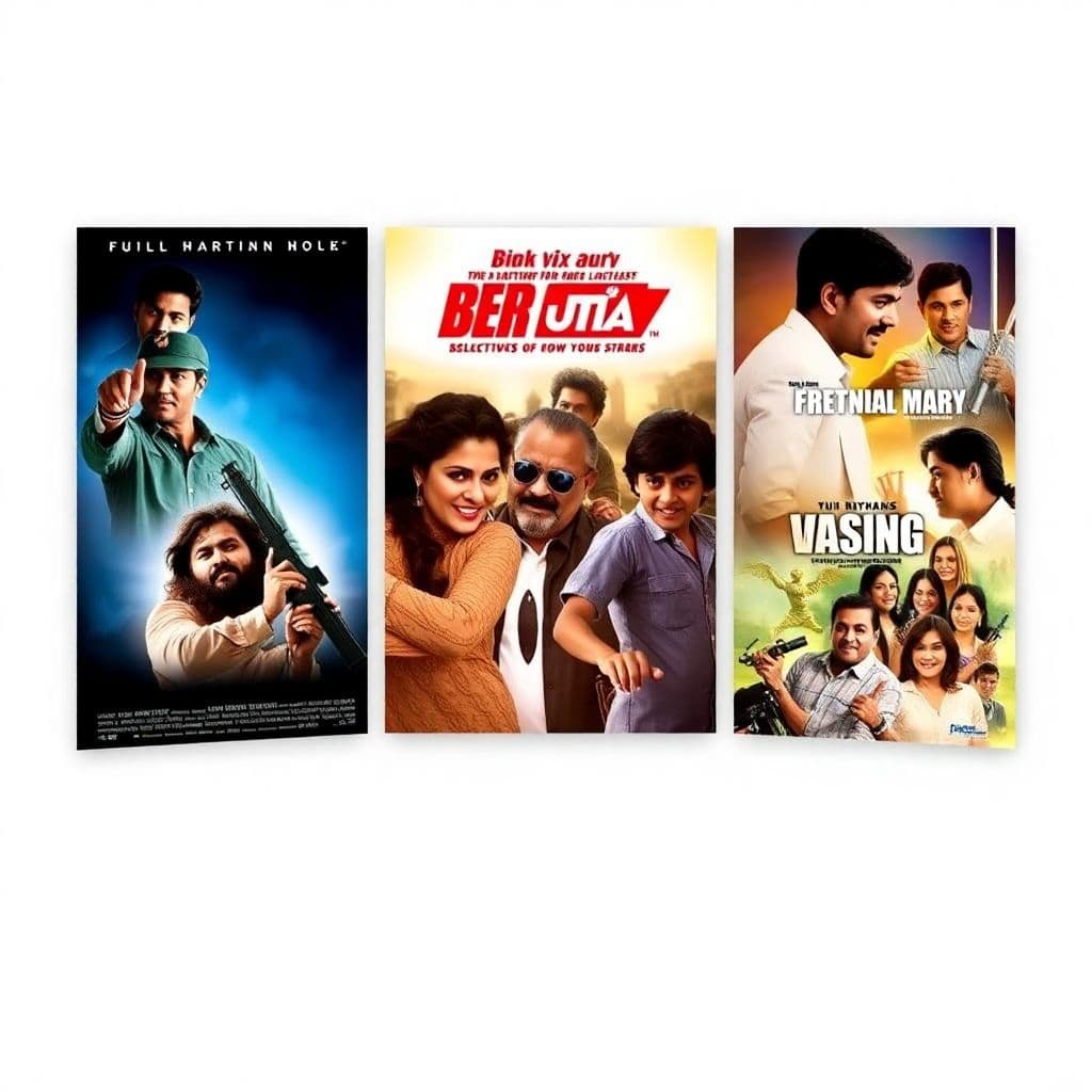 AI generated: Explore a handpicked selection of beloved Indian movies, offering a mix of genres from Bollywood’s f...