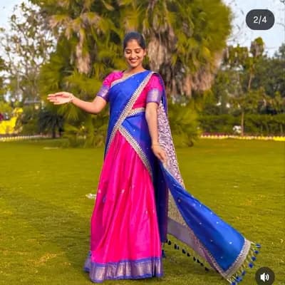 AI generated video: 
A serene girle taking of saree scene with soft lighting, intricate embroidery, and flowing fabric d...