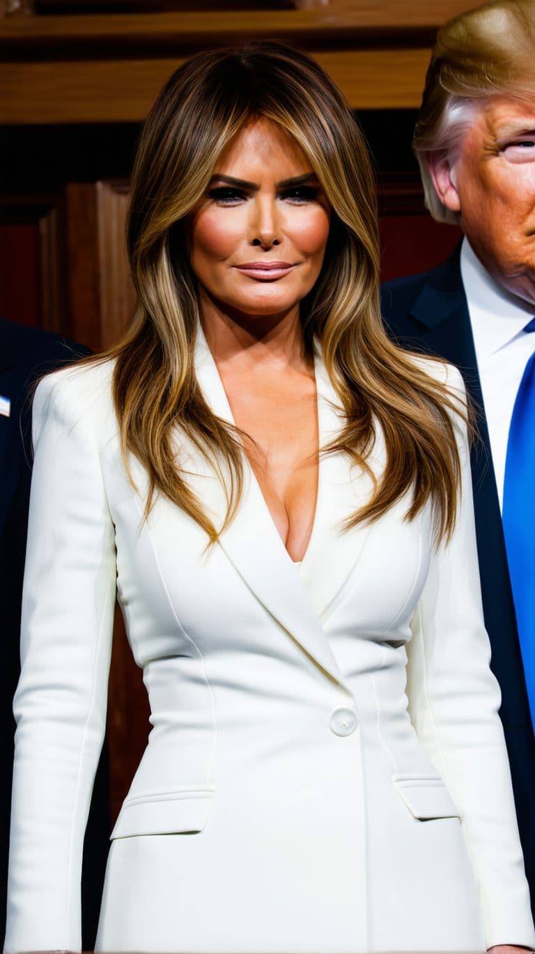 AI generated: Melania trump en colere contre donald
