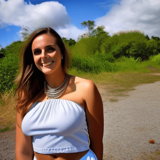 AI generated: HDR, high or low angle of view of any nationality of((any very cute female ):1.35), ((any age)), on ...
