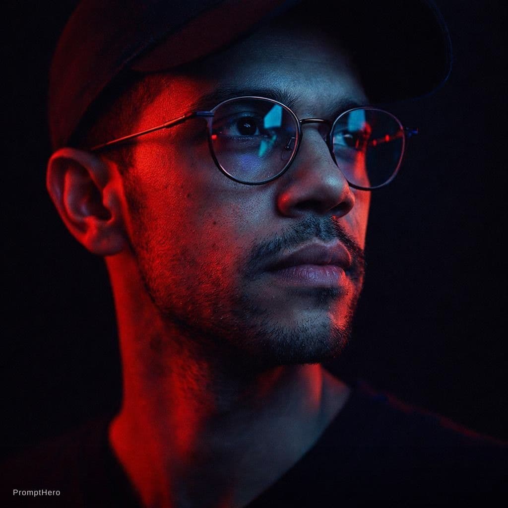 AI generated: Create a cinematic fashion-editorial portrait of a person using their photo as identity reference, f...