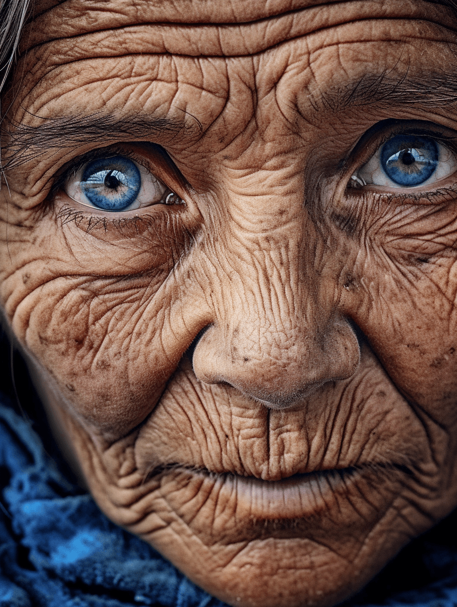 AI generated: close up photography, blue eye, dramatic and stunning award winning photo, dramatic linear delicacy,...
