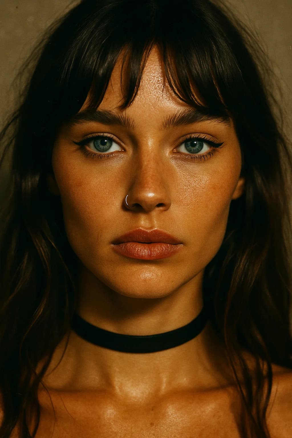 AI generated: with black Choker
