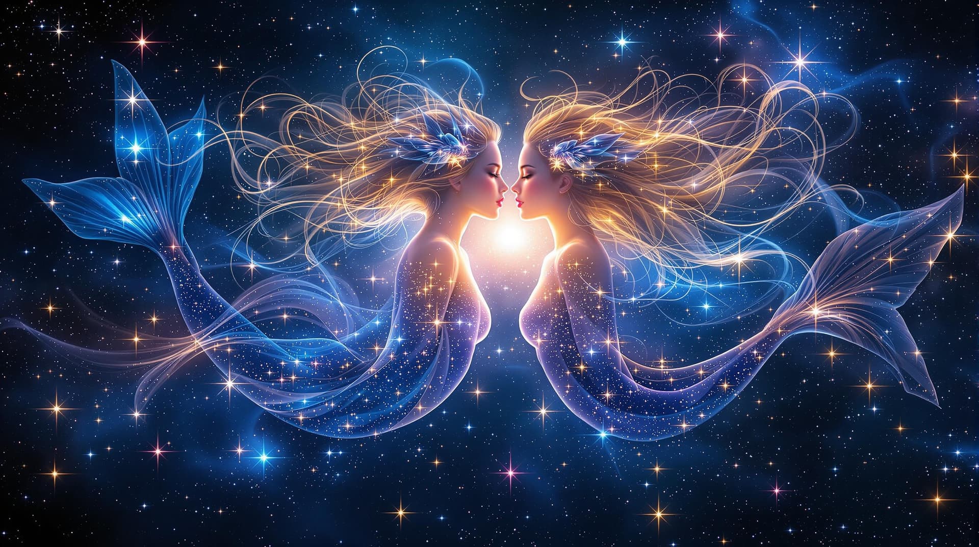 AI generated:  This digital is an hyper realistic image into an image duplicated  fractal artwork features a celes...