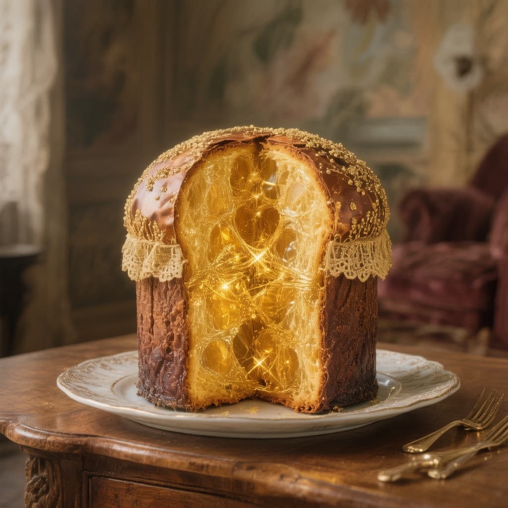 AI generated: Panettone imbalsamato