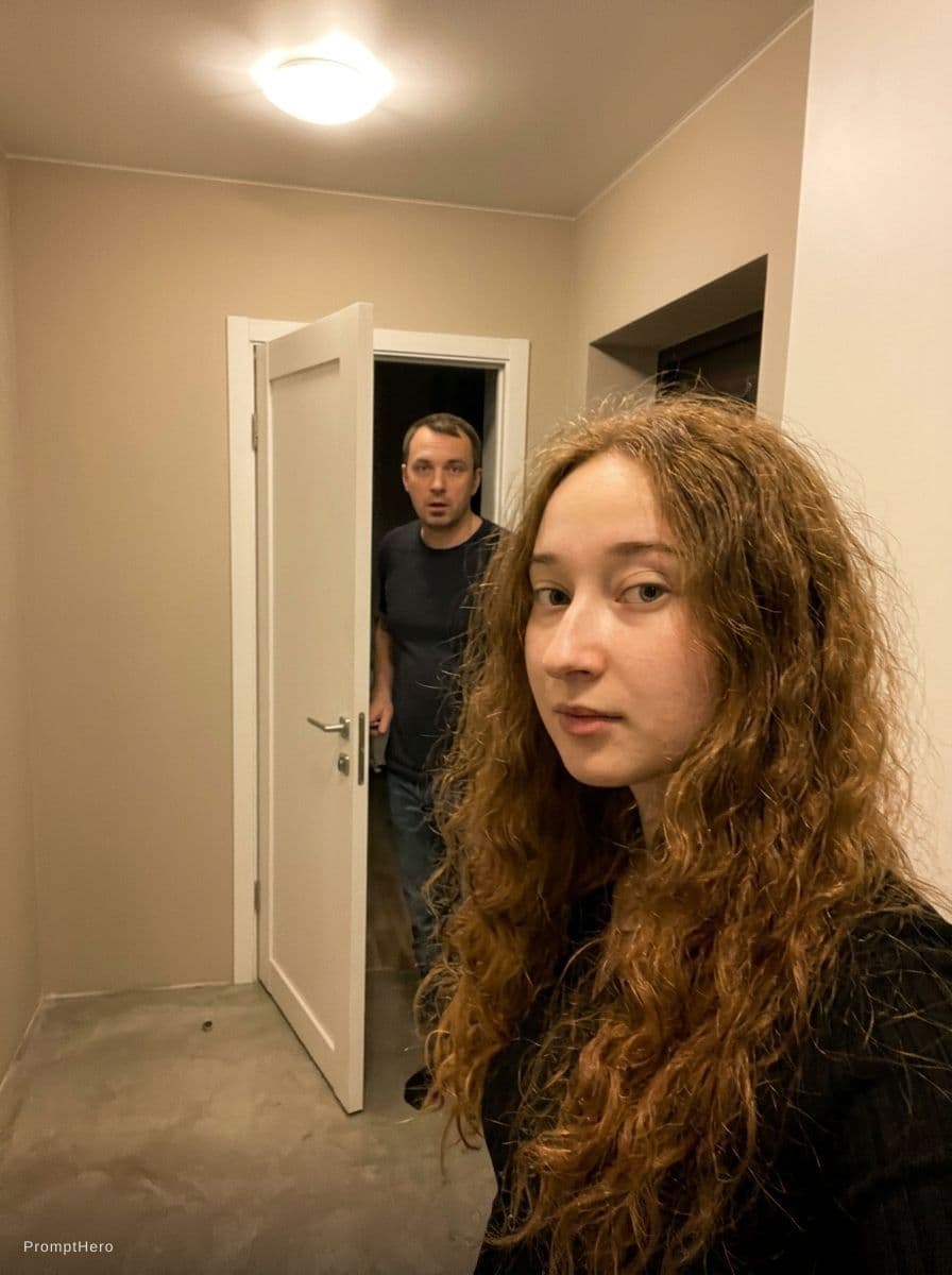 AI generated: Candid amateur POV selfie, taken by the girl herself on a smartphone, vertical 4:5 ratio, poor quali...