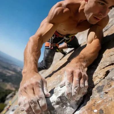 AI generated video: animate climbing