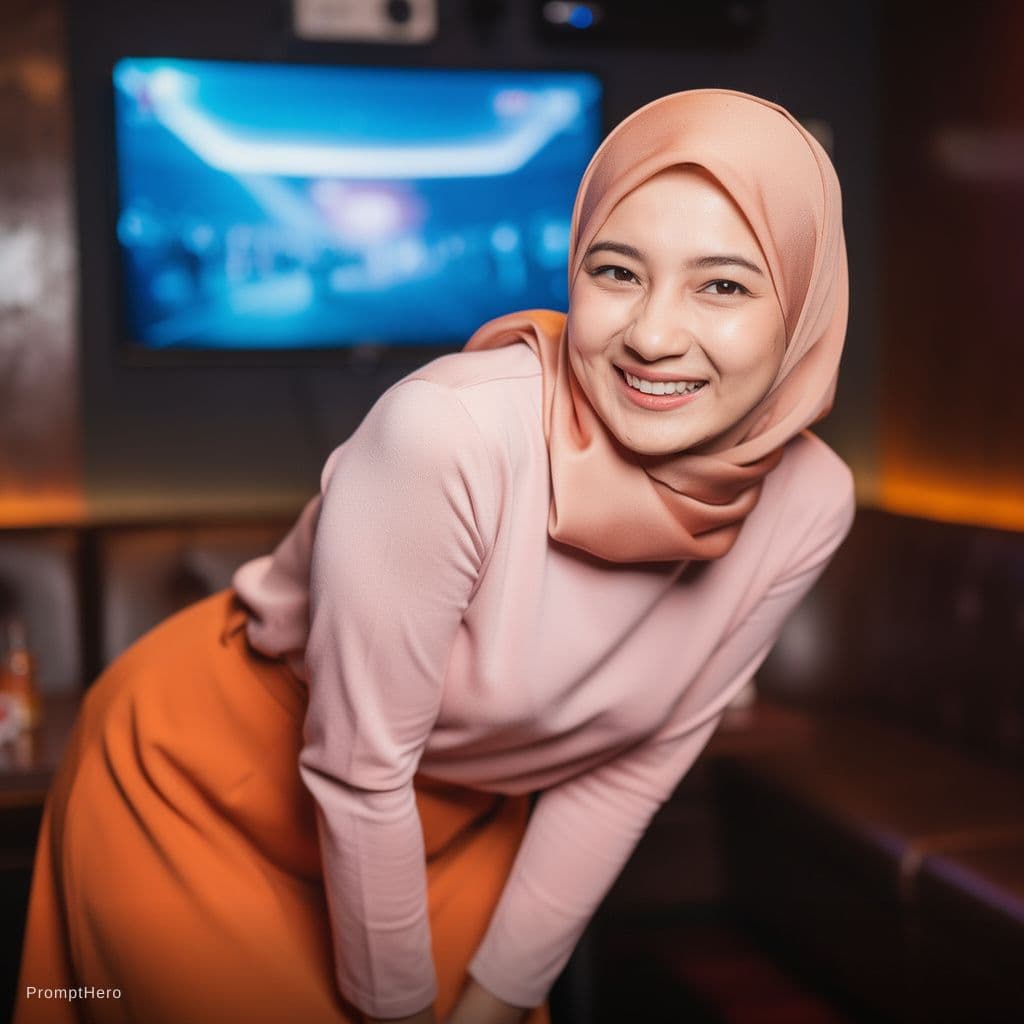 AI generated: A photorealistic candid indoor shot of a beautiful young Asian woman with a short black bob haircut ...