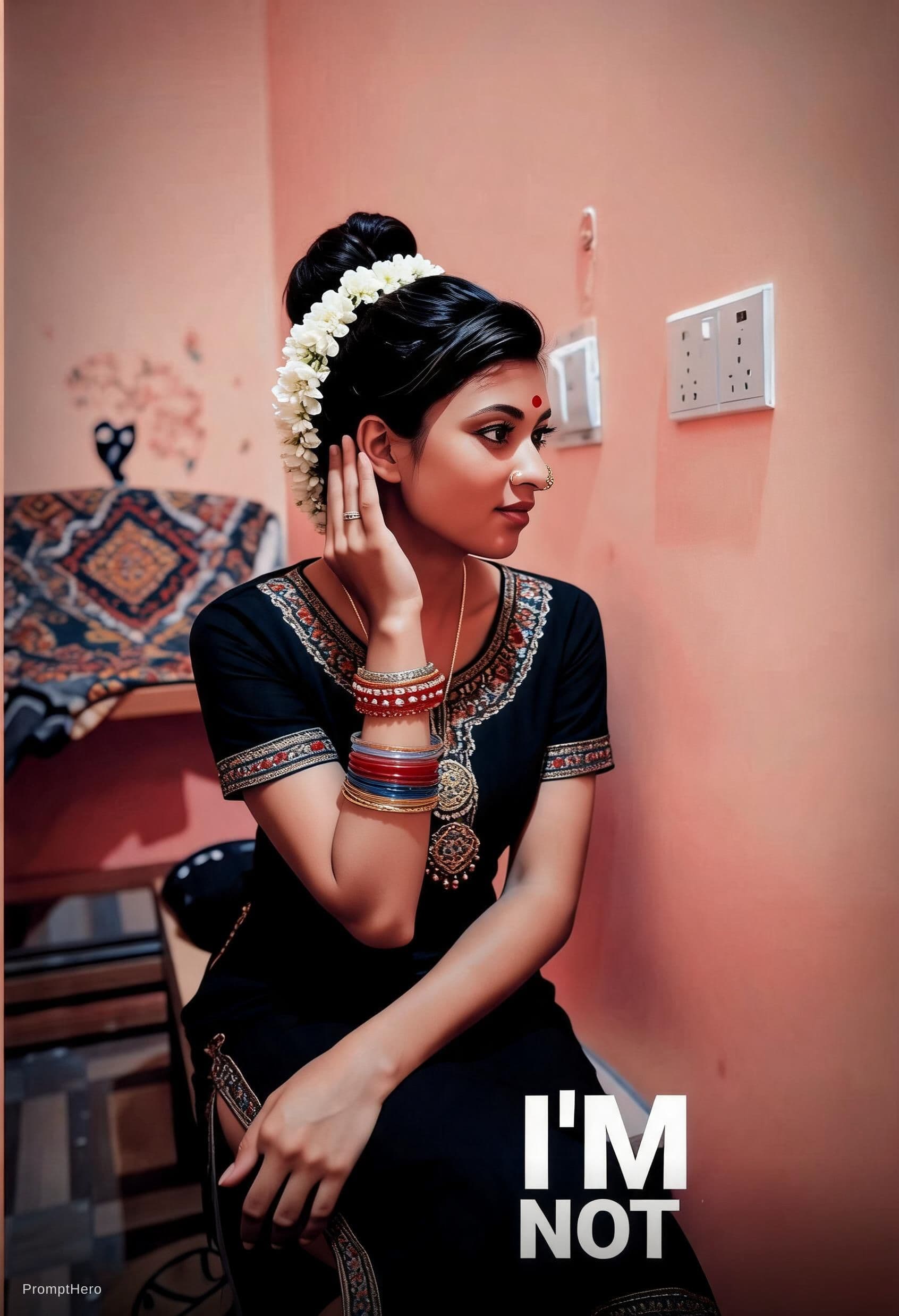 AI generated: Create a sexy girl in india style. and look like sexy.