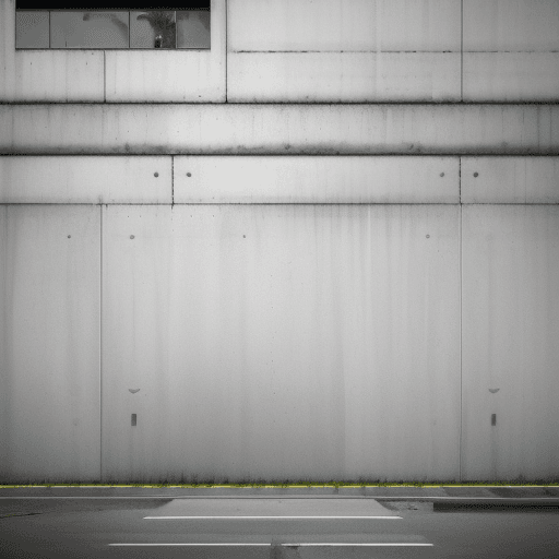 AI generated: just a concrete wall in the urban city