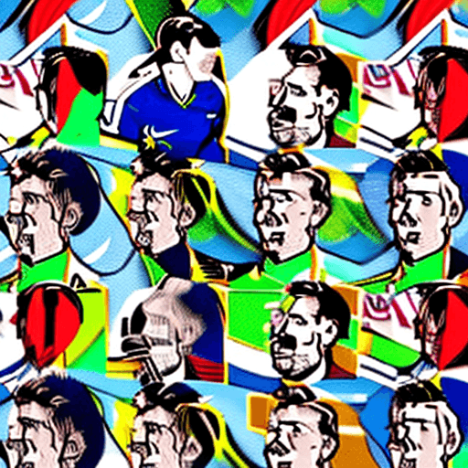 AI generated: Cartoon image of Messi