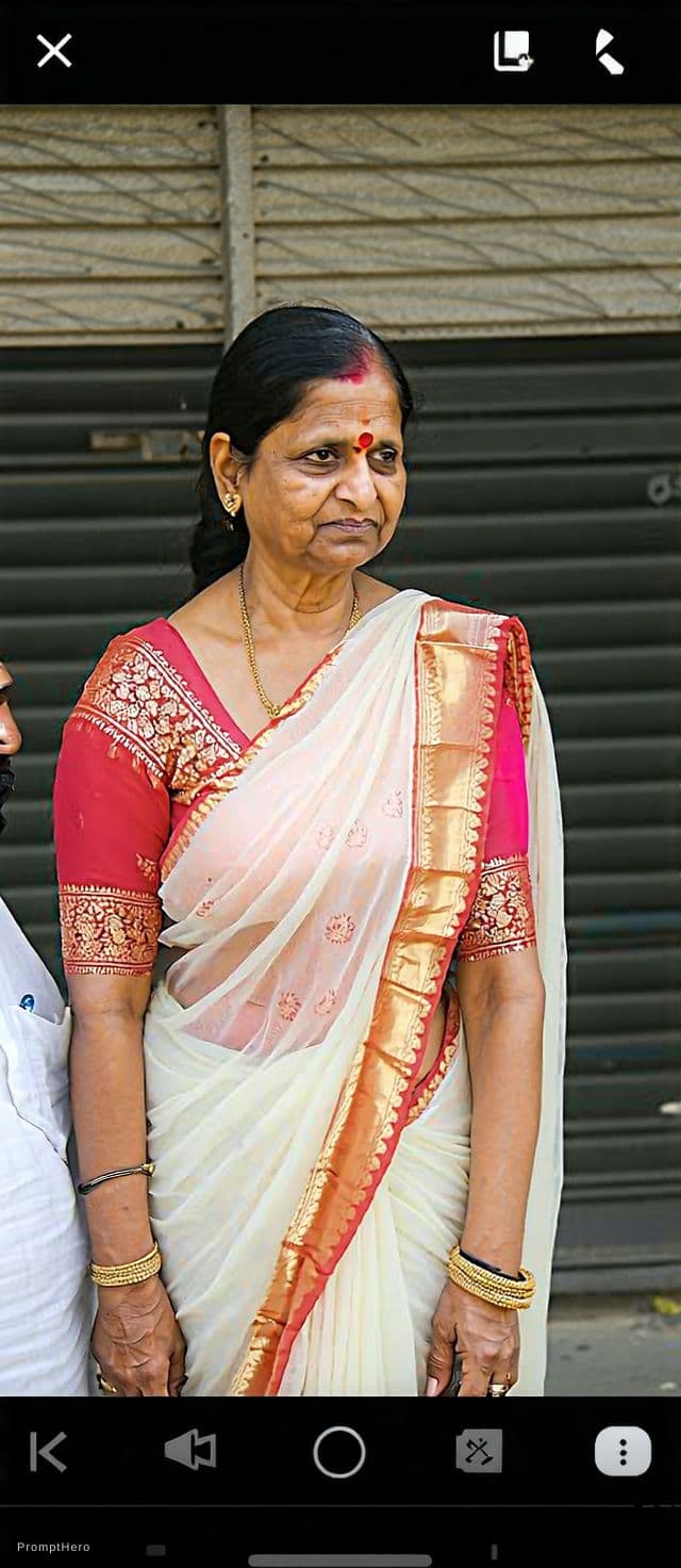 Hero prompt: Remove her saree