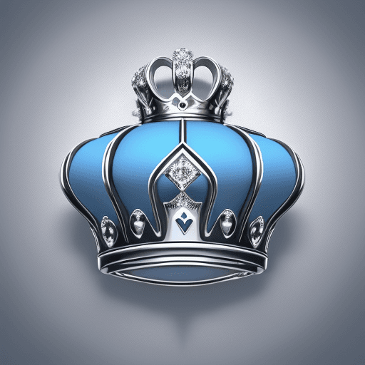 AI generated: logo for a business that consults about diplomacy issues. logo should be a duchess crown made with d...