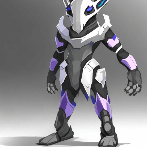 AI generated: a protogen fursona 
