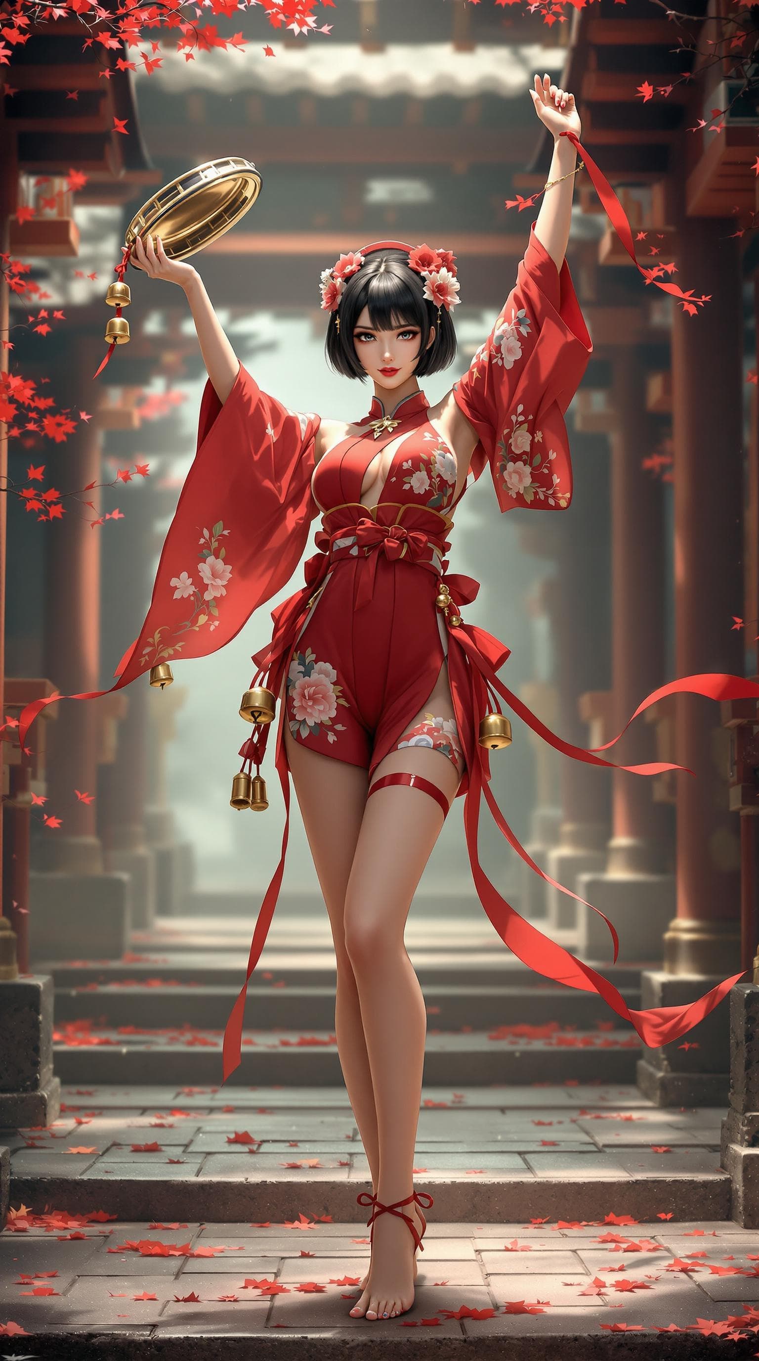 AI generated: GGorgeous r woman,  masterpiece, full body, best quality artwork -high contrast - high sharpness, da...
