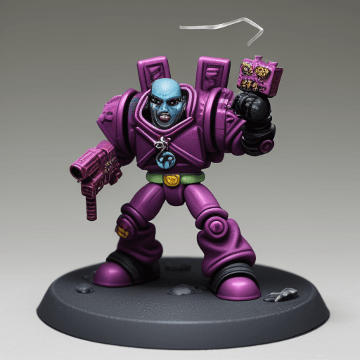 AI generated: 40k style Mutant misfit toy
