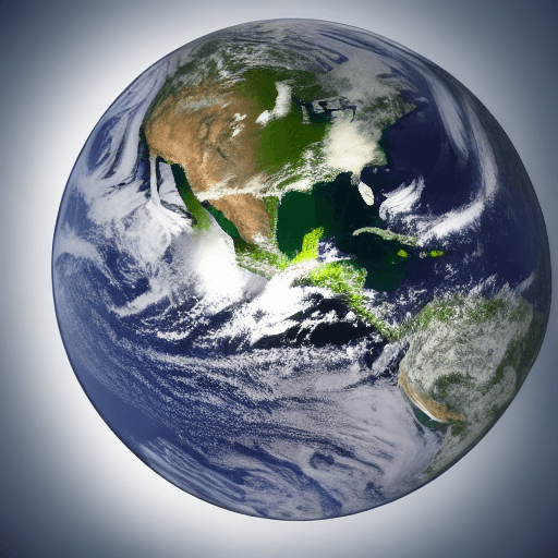 AI generated: realistic photo of earth globe, no background
