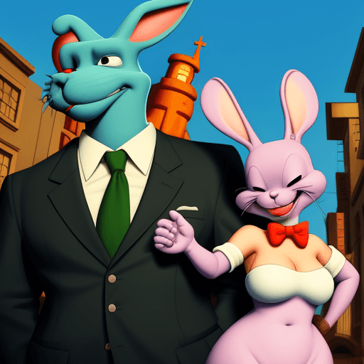 AI generated: Sam and max