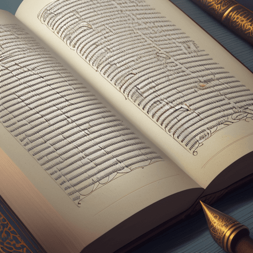 AI generated: An illustration of an open sacred scripture, representing the holy texts and their profound impact o...