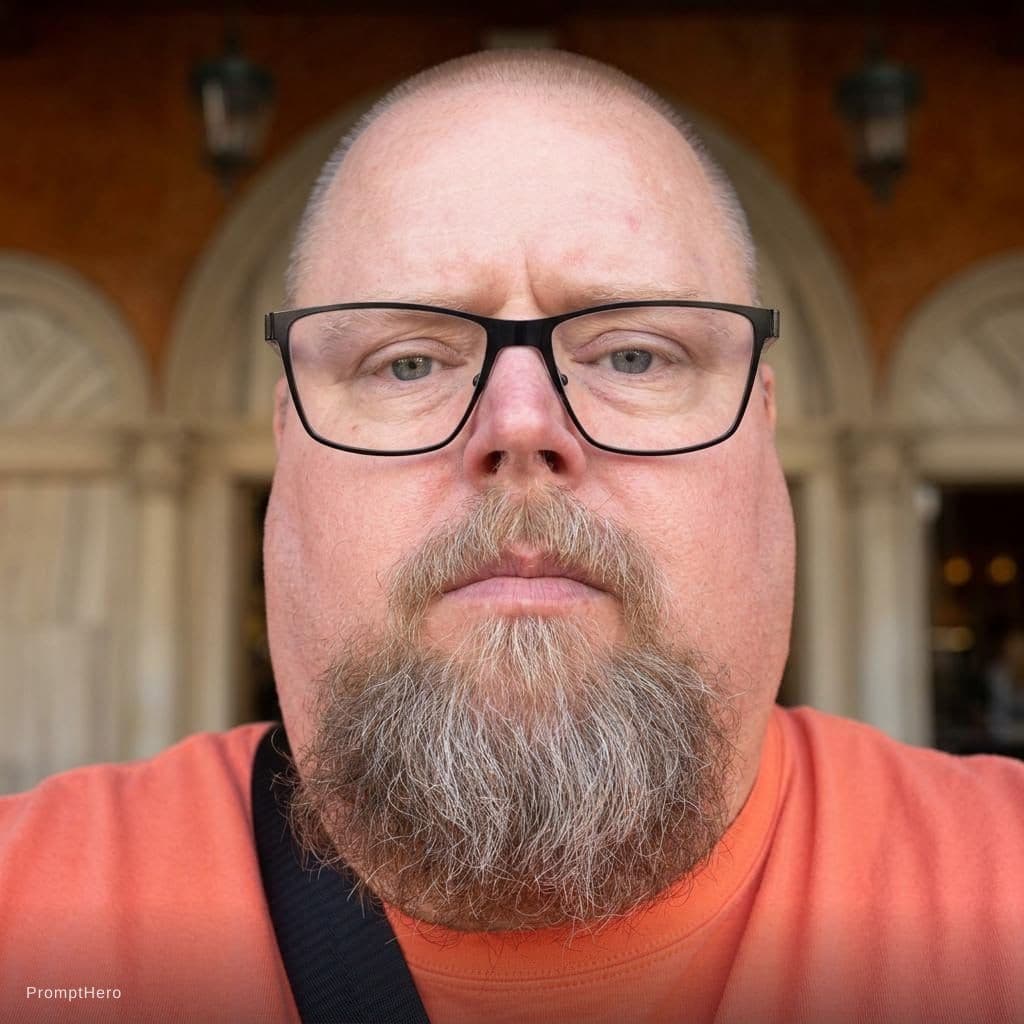 AI generated: i want just the head looking forward

