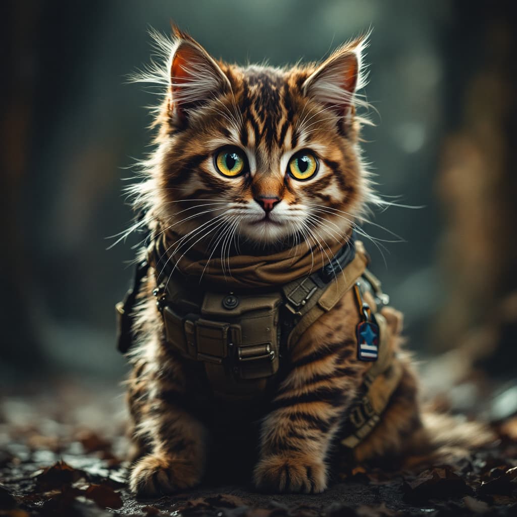 AI generated: cat special forces