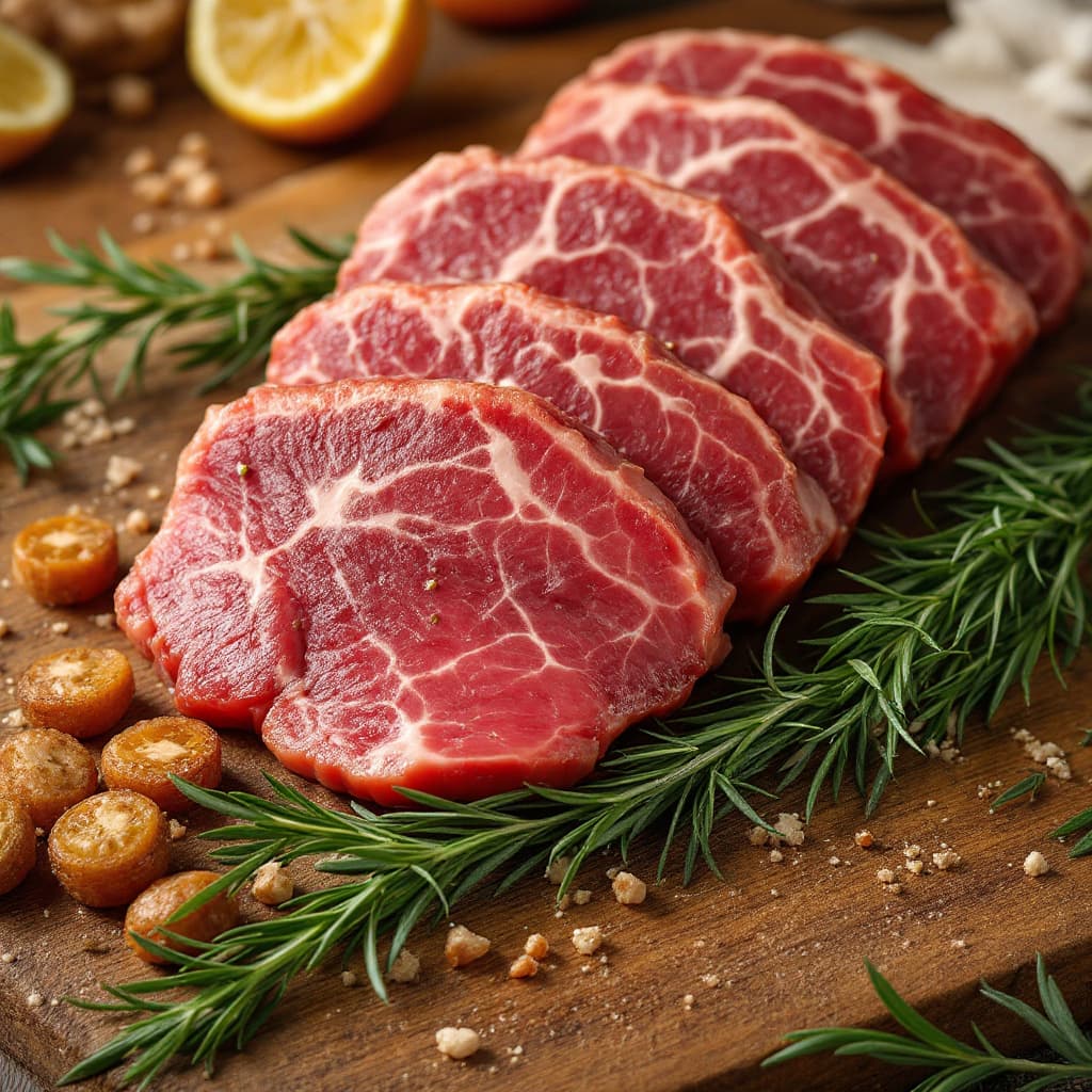 AI generated: carne en fibras
