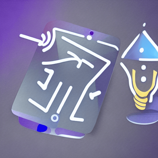 AI generated: new app, media, popular, in the future, app icon, concise, blue, purple, 