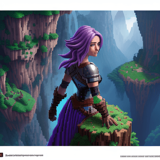 AI generated: more like pixel art. high pixeleted picture,2d pixel art, more like pixel art, bolnd hair girl facei...