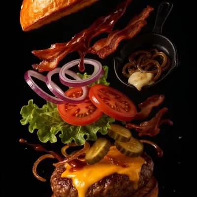 AI generated video: all the ingredients are moving