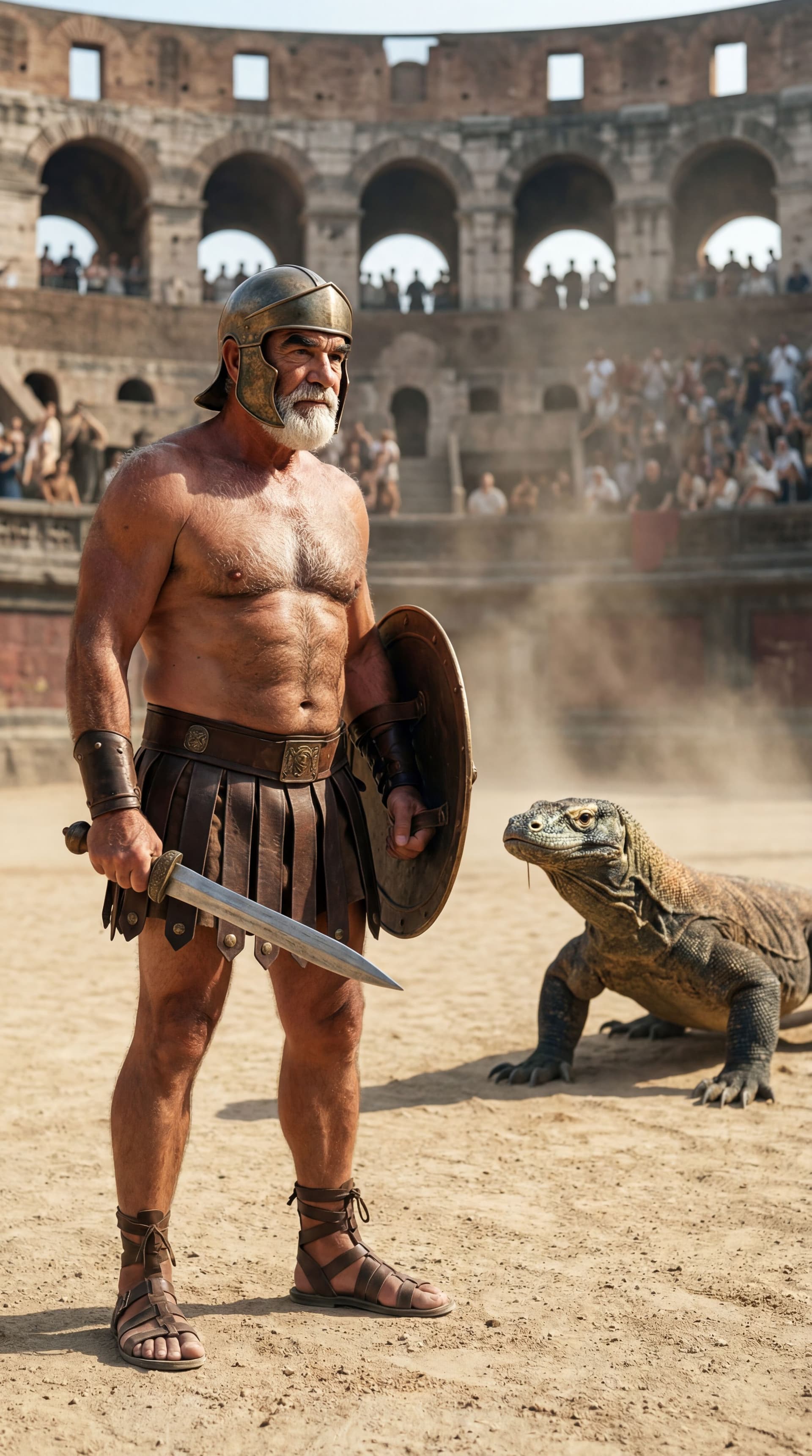 AI generated: ULTRA-REALISTIC CINEMATIC HISTORICAL PHOTOGRAPH (vertical 9:16).
Looks like a real professional full...