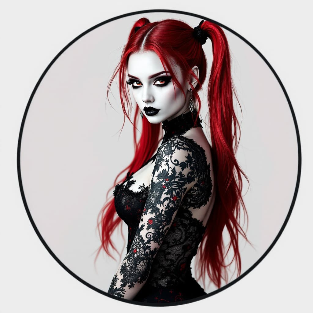 AI generated: instagram profile picture circle logo, should be text ''InkkandPetals'' and include within the circl...