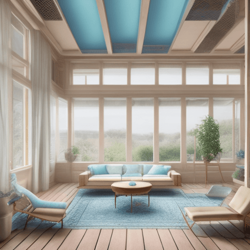 AI generated: High resolution photography interior design, dreamy sunken living room conversation pit, wooden floo...