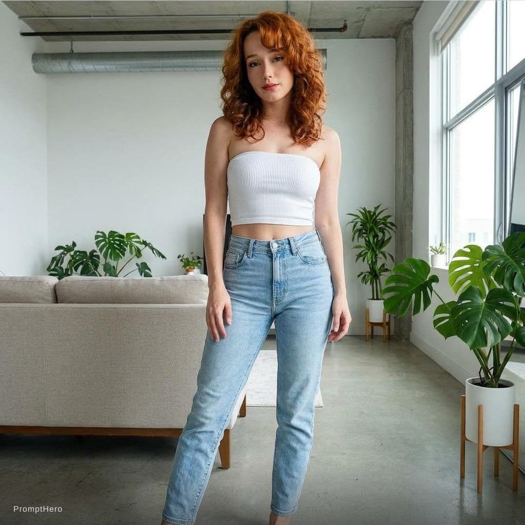 AI generated: Show entire body in a tube top