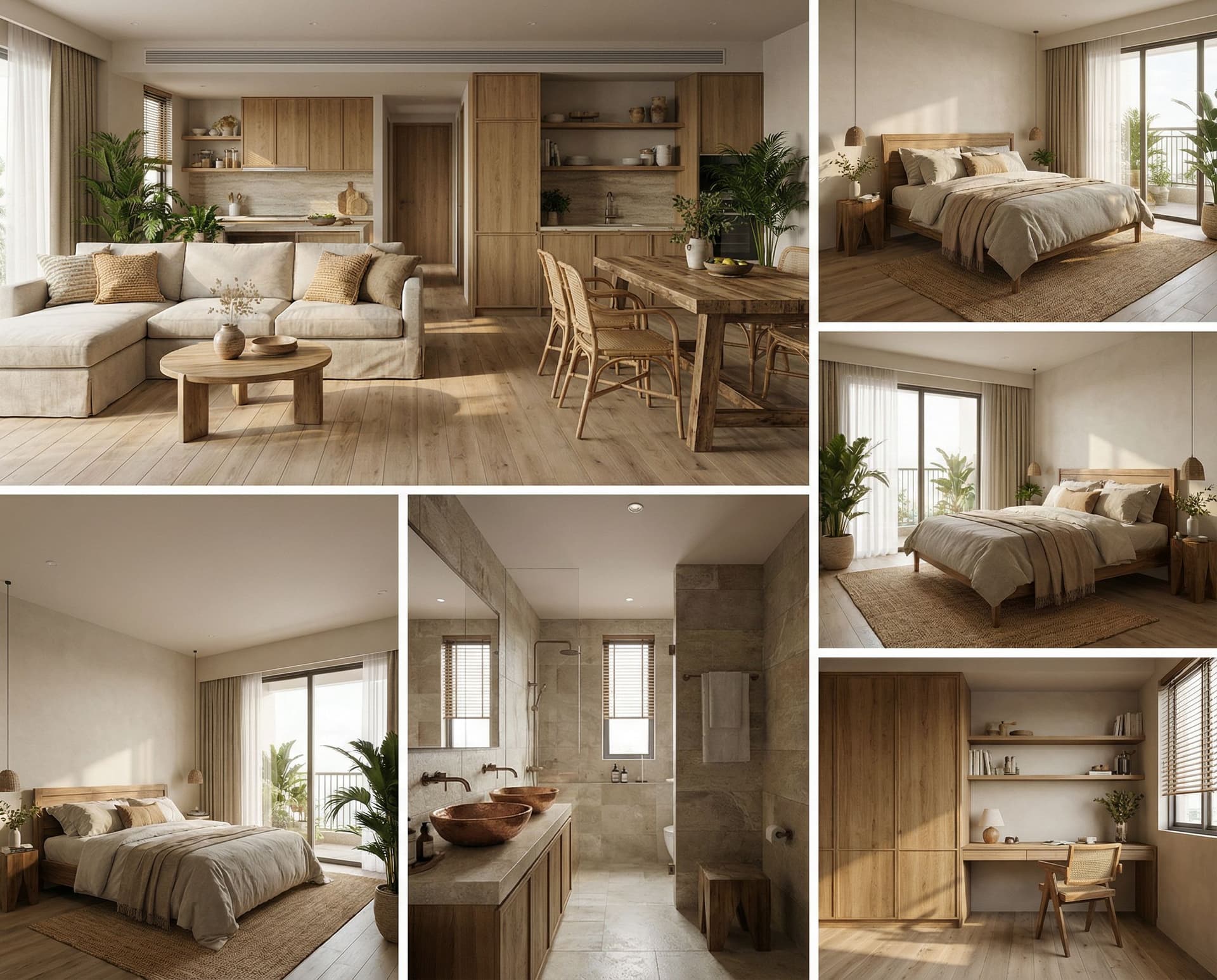 AI generated: design interior decoration. natural style. 