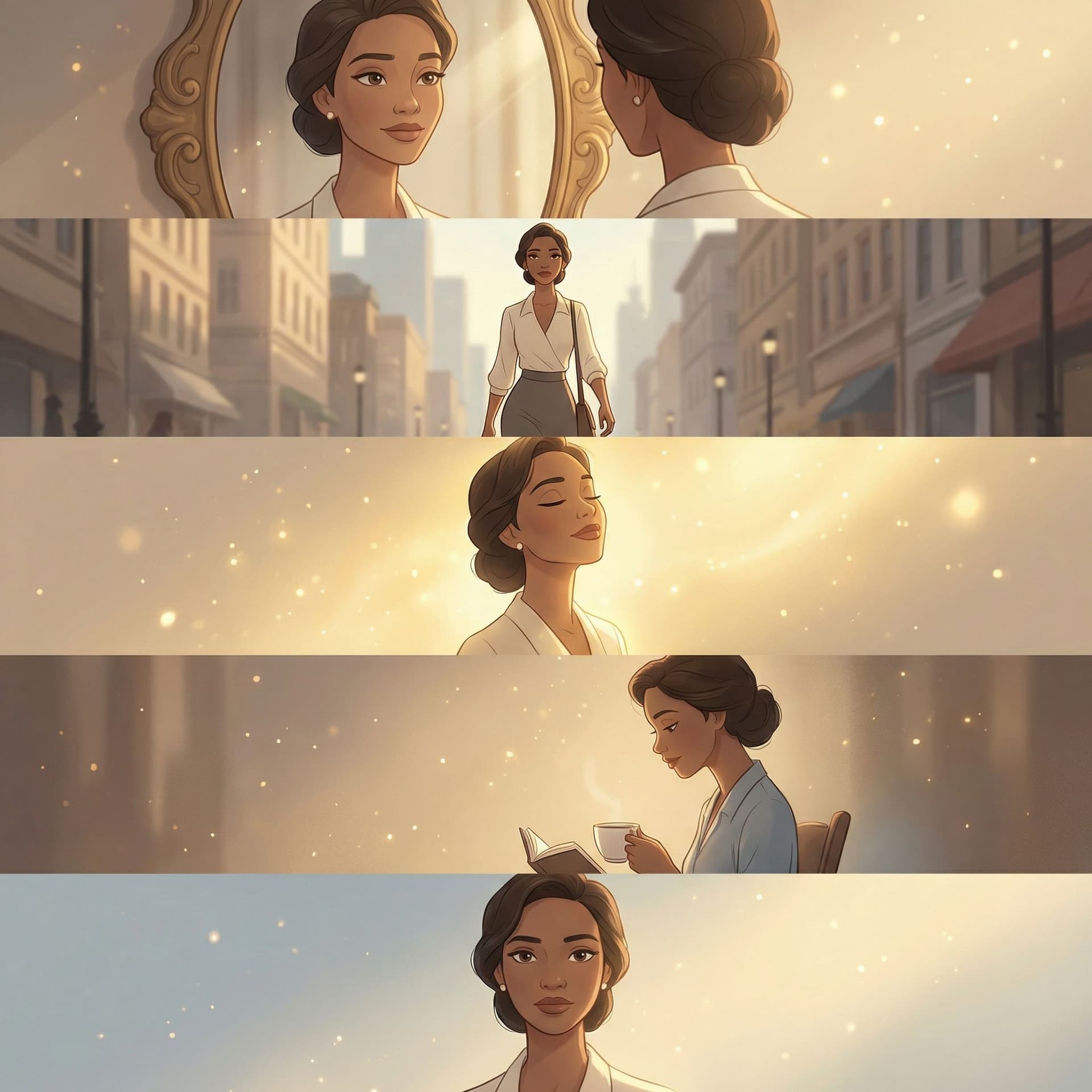 AI generated: Ilustración 2D cinematográfica estilo animación clásica moderna, inspiración tipo Disney adulto, ele...