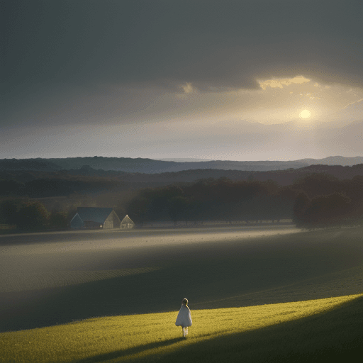AI generated: A country scene. the most beautiful image in the world, vivid, beautiful, trending on Artstation, 8K...