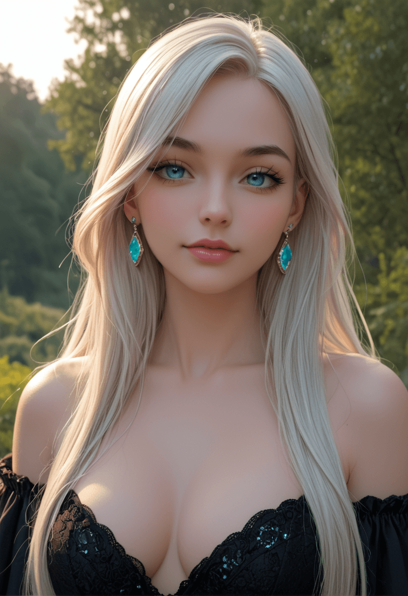 AI generated: a professional photo of the most beautiful girl in the world,with extremely long hair very light red...
