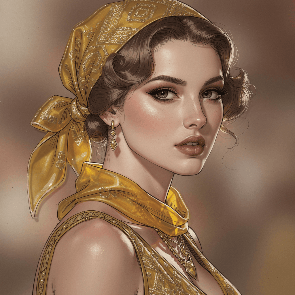 AI generated: (masterpiece award winning illustration:1.2) , Autumn Whitehurst art Fine line sketch, 1 woman with ...