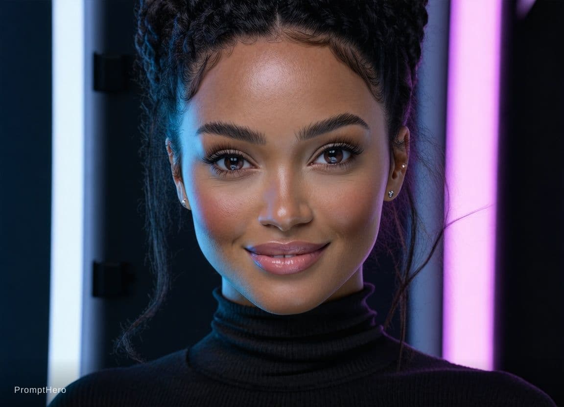 AI generated: crea posa sexy lingerie posa intera