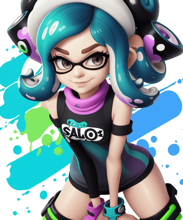 AI generated: splatoon, marina