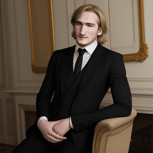 AI generated: Guillaume Depardieu donne une conference avec son pere